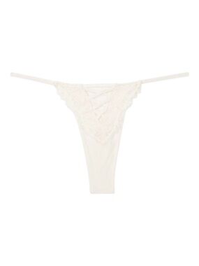 Victoria's Secret Boho Floral Embroidery Thong Panty